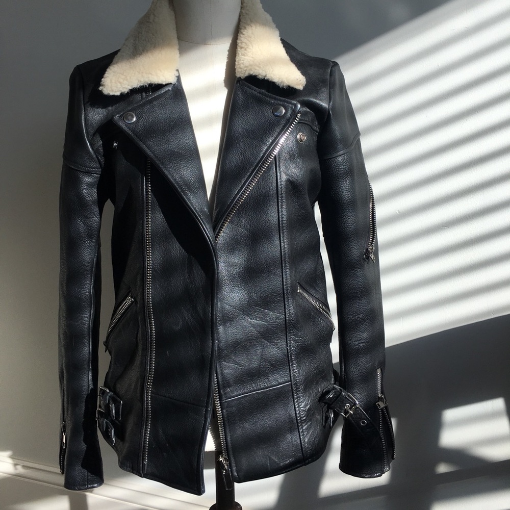 PeleCheCoco Leather Biker Jacket - Size Medium